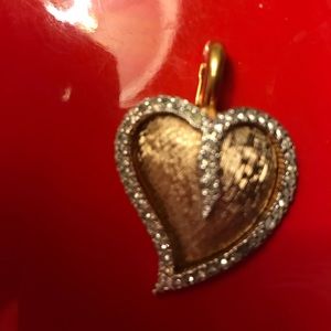 Panetta heart with  signed drop for necklace